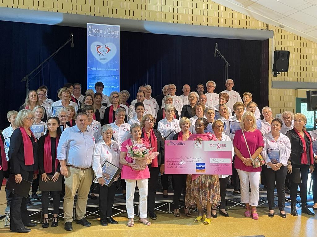 Noailles avec la Chorale Chanteleine pour Octobre Rose